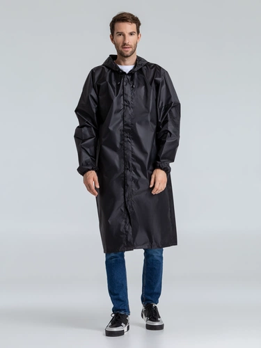 Дождевик унисекс Rainman Strong, черный Дождевик унисекс Rainman Strong, черный