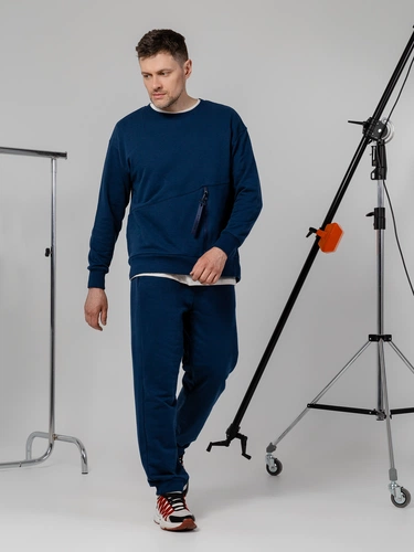 Свитшот унисекс Kosmos 2.0, кремовый Свитшот унисекс Kosmos 2.0, кремовый