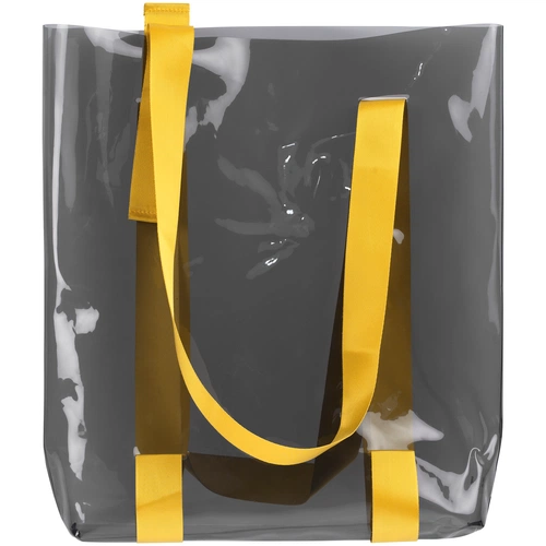 Шопер Clear Fest, прозрачный серый с желтыми ручками Шопер Clear Fest, прозрачный серый с желтыми ручками