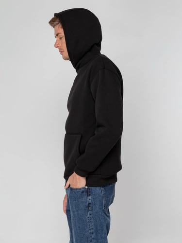 Худи унисекс оверсайз Full Swing, черное Худи унисекс оверсайз Full Swing, черное