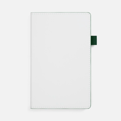 Ежедневник White Shall, недатированный, бело-зеленый Ежедневник White Shall, недатированный, бело-зеленый