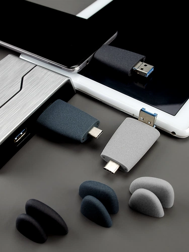 Флешка Pebble Universal, USB 3.0, серая, 64 Гб Флешка Pebble Universal, USB 3.0, серая, 64 Гб