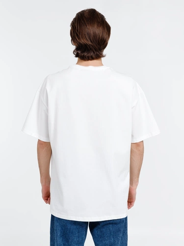 Футболка оверсайз унисекс Big Haul, молочно-белая Футболка оверсайз унисекс Big Haul, молочно-белая