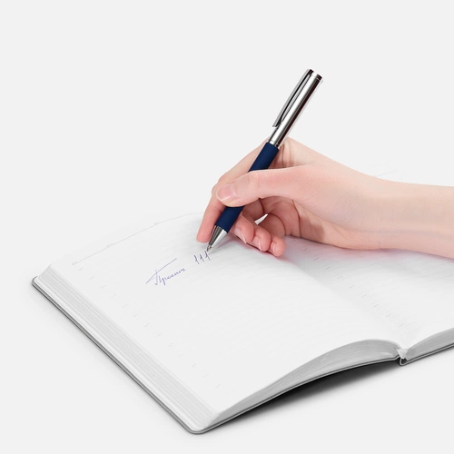 Ручка шариковая Eyeshot Soft Touch, темно-синяя Ручка шариковая Eyeshot Soft Touch, темно-синяя