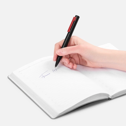 Ручка шариковая Inkolor, черная с красным Ручка шариковая Inkolor, черная с красным