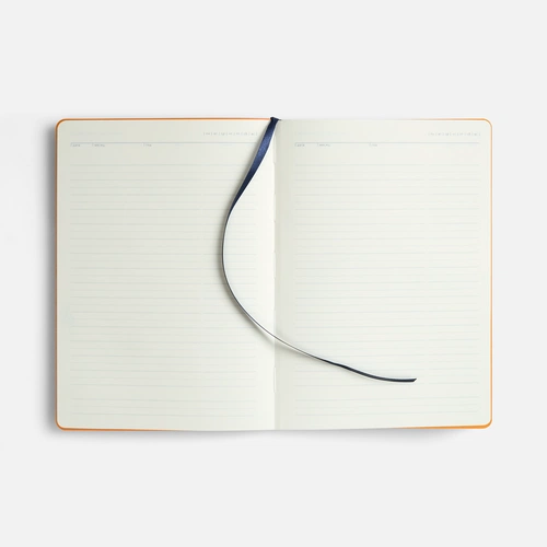 Ежедневник Doppio, недатированный, синий с оранжевым Ежедневник Doppio, недатированный, синий с оранжевым