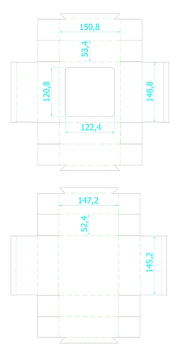 Коробка с окном Vindu, средняя Коробка с окном Vindu, средняя