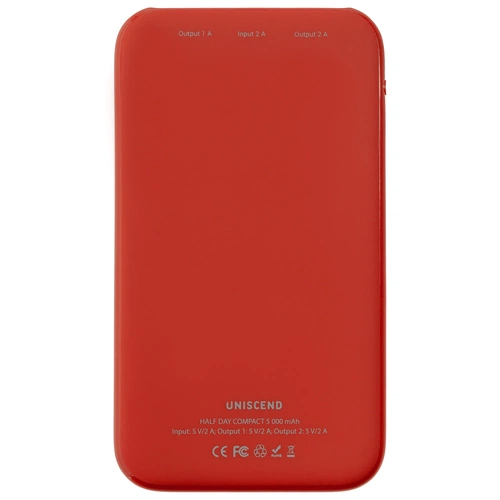 Внешний аккумулятор Uniscend Half Day Compact 5000 мAч, красный Внешний аккумулятор Uniscend Half Day Compact 5000 мAч, красный