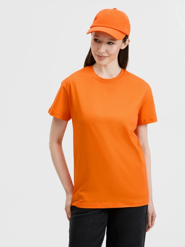 Футболка унисекс T-Bolka 160, оранжевая Футболка унисекс T-Bolka 160, оранжевая