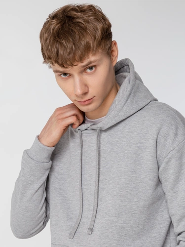 Толстовка с капюшоном Unit Kirenga Heavy, серый меланж Толстовка с капюшоном Unit Kirenga Heavy, серый меланж