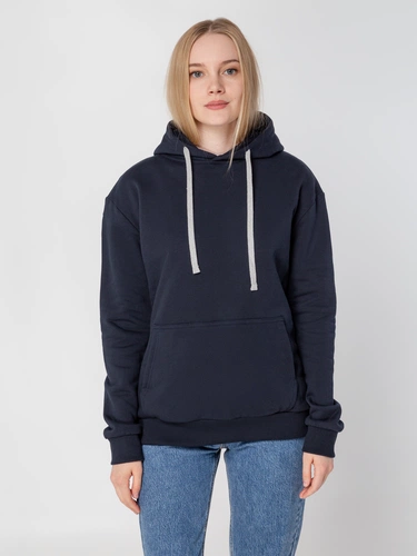 Толстовка с капюшоном Unit Kirenga Heavy, темно-синяя Толстовка с капюшоном Unit Kirenga Heavy, темно-синяя