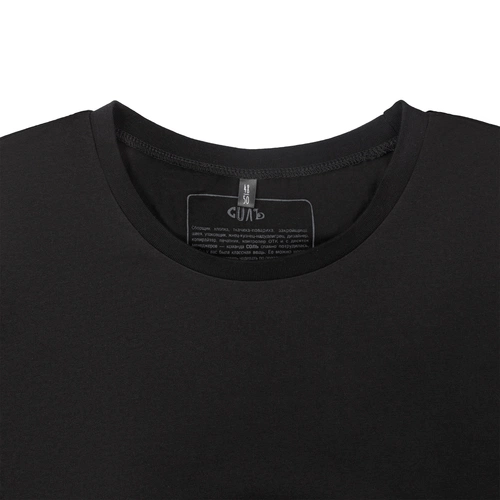 Футболка оверсайз «Дама с горностаем», черная Футболка оверсайз «Дама с горностаем», черная