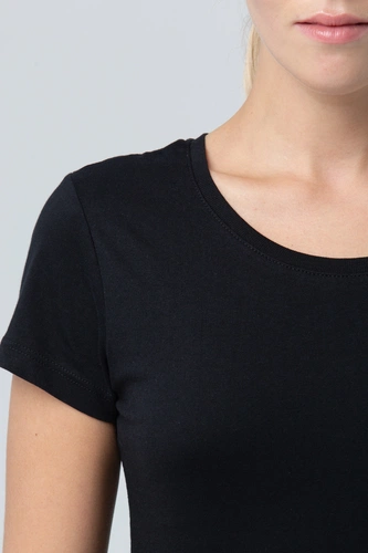 Футболка женская Martin Women, черная Футболка женская Martin Women, черная