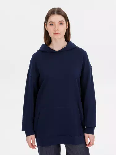Худи оверсайз унисекс Outshine, темно-синее Худи оверсайз унисекс Outshine, темно-синее