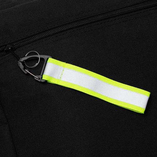 Светоотражающий брелок Flashline, серый с зеленым Светоотражающий брелок Flashline, серый с зеленым