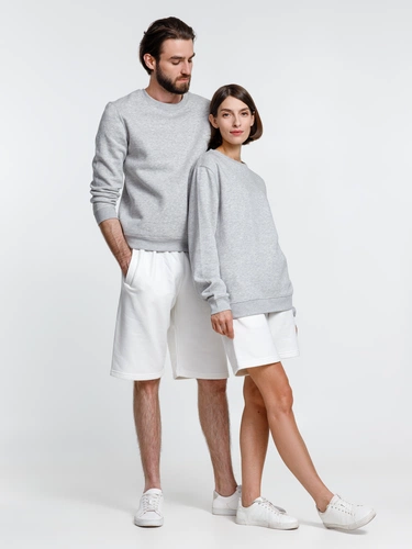 Свитшот унисекс Delta, серый меланж Свитшот унисекс Delta, серый меланж