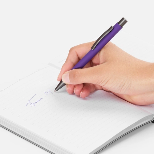 Ручка шариковая Atento Soft Touch, фиолетовая Ручка шариковая Atento Soft Touch, фиолетовая