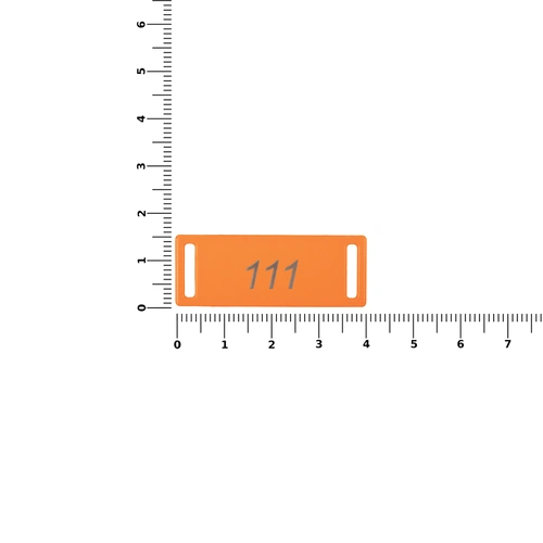 Шильдик металлический Kova, оранжевый неон Шильдик металлический Kova, оранжевый неон