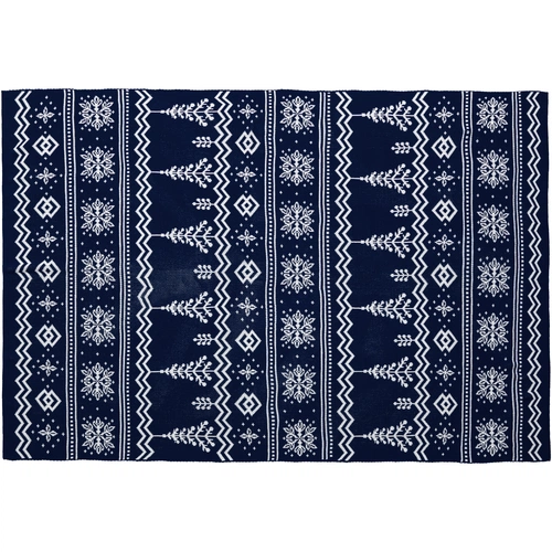 Плед Elnik, синий с молочно-белым Плед Elnik, синий с молочно-белым