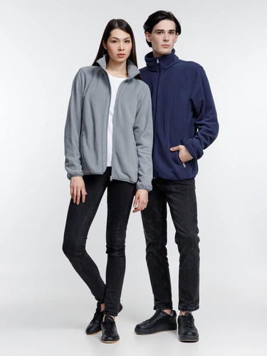 Куртка флисовая унисекс Nesse, серая Куртка флисовая унисекс Nesse, серая