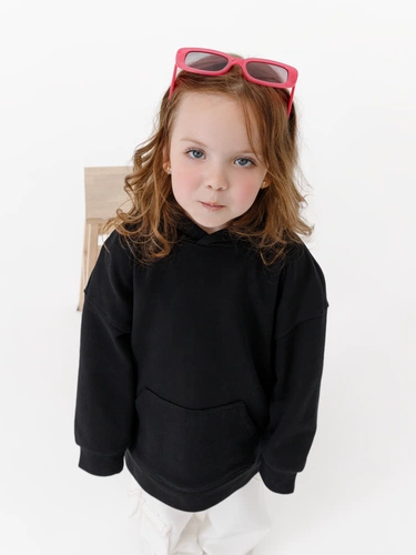 Худи детское оверсайз Houdini, черное Худи детское оверсайз Houdini, черное