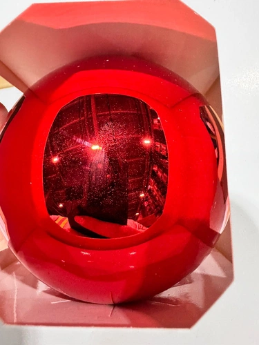 Оформительский шар Finery, 8 см, глянцевый красный Оформительский шар Finery, 8 см, глянцевый красный