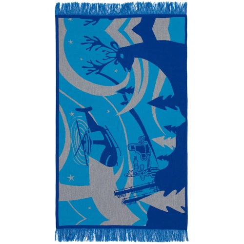 Плед с бахромой на заказ Tricksy Net, 2 цвета, S, полушерсть Плед с бахромой на заказ Tricksy Net, 2 цвета, S, полушерсть