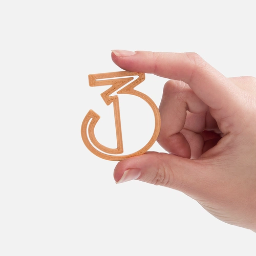 Подвеска Symbol, 3D-печать на заказ, цифра 3 Подвеска Symbol, 3D-печать на заказ, цифра 3