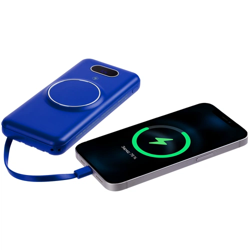 Внешний аккумулятор Omni Qi 10000 мАч, синий Внешний аккумулятор Omni Qi 10000 мАч, синий