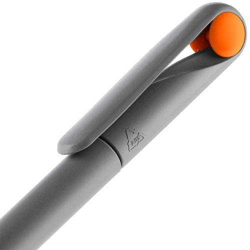Ручка шариковая Prodir DS1 TMM Dot, серая с оранжевым Ручка шариковая Prodir DS1 TMM Dot, серая с оранжевым