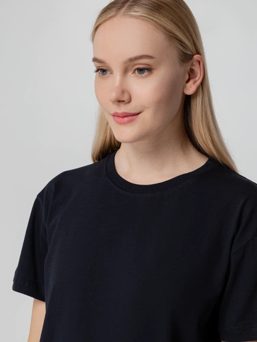 Футболка унисекс T-bolka 140, темно-синяя Футболка унисекс T-bolka 140, темно-синяя