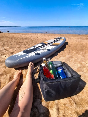 Органайзер в багажник с сумкой-холодильником Arranger, черный с серым Органайзер в багажник с сумкой-холодильником Arranger, черный с серым