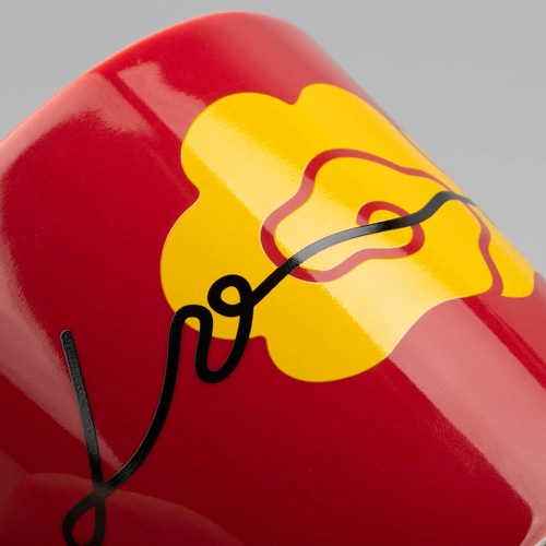 Кружка Valotti Grand, красная с деколью Кружка Valotti Grand, красная с деколью