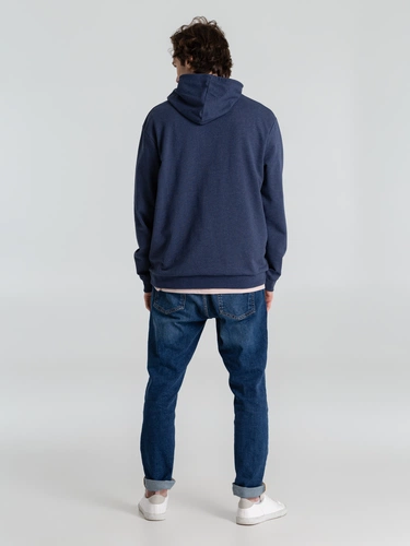 Толстовка с капюшоном унисекс Hoodie, синий меланж Толстовка с капюшоном унисекс Hoodie, синий меланж