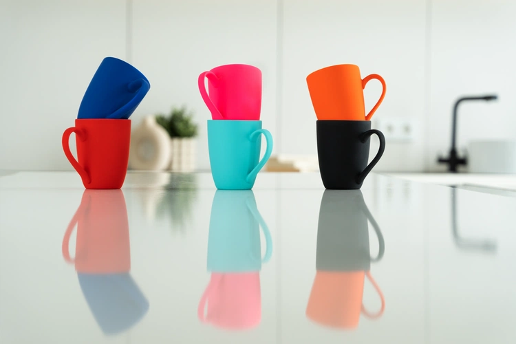 Кружка Good Morning с покрытием софт-тач, ver.2, ярко-розовая (фуксия) Кружка Good Morning с покрытием софт-тач, ver.2, ярко-розовая (фуксия)