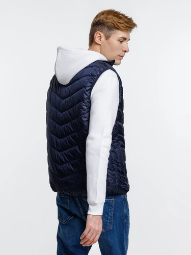 Жилет с подогревом Thermalli Valmorel, темно-синий Жилет с подогревом Thermalli Valmorel, темно-синий