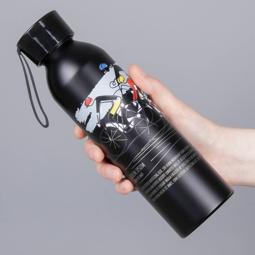 Бутылка для воды Brooke, матовая черная Бутылка для воды Brooke, матовая черная