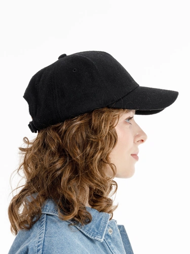 Бейсболка Woolridge, черная Бейсболка Woolridge, черная