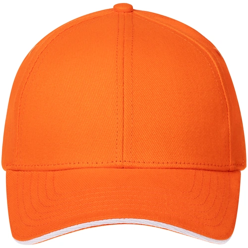 Бейсболка Spiker, оранжевая с белым Бейсболка Spiker, оранжевая с белым