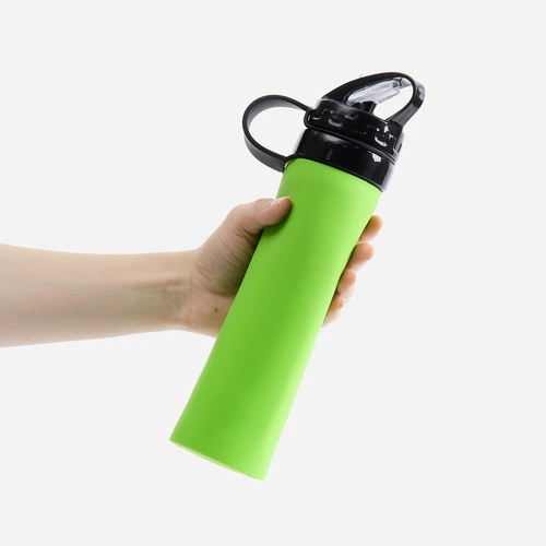 Складная бутылка для воды Langfossen, зеленое яблоко Складная бутылка для воды Langfossen, зеленое яблоко