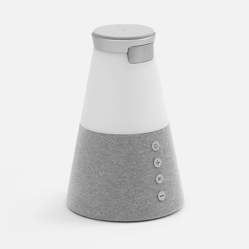 Bluetooth-колонка с беспроводной зарядкой и подсветкой Cone Sonance, серая Bluetooth-колонка с беспроводной зарядкой и подсветкой Cone Sonance, серая