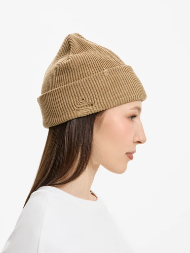 Шапка Ribelle, коричнево-бежевый меланж Шапка Ribelle, коричнево-бежевый меланж