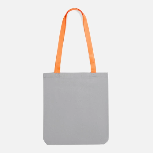 Шопер B4, серый с оранжевыми ручками Шопер B4, серый с оранжевыми ручками