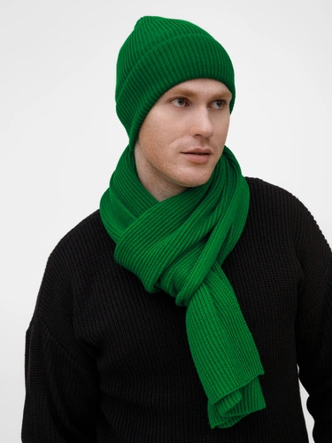 Шарф Nobilis Mono, ярко-зеленый Шарф Nobilis Mono, ярко-зеленый