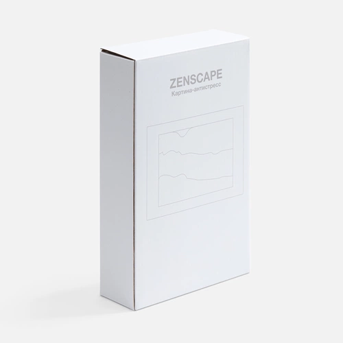 Песочная картина-антистресс Zenscape, белая с синим Песочная картина-антистресс Zenscape, белая с синим