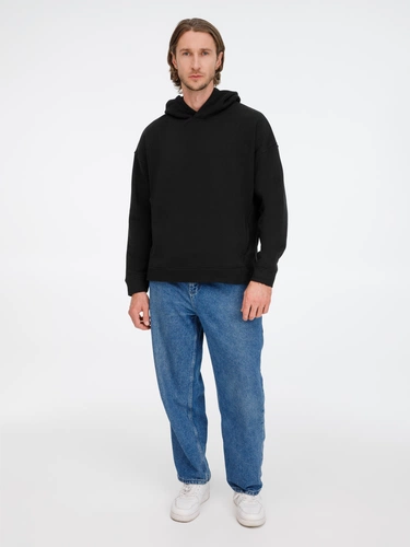 Худи оверсайз унисекс Tolla, черное Худи оверсайз унисекс Tolla, черное