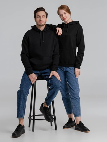 Толстовка с капюшоном Slam 320, черная Толстовка с капюшоном Slam 320, черная