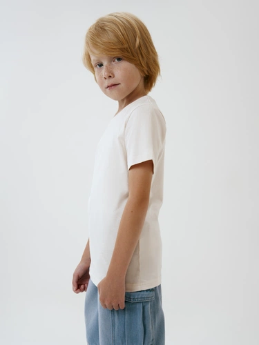 Футболка детская T-Bolka Kids, молочно-белая Футболка детская T-Bolka Kids, молочно-белая