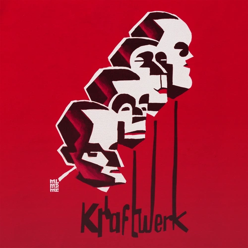 Футболка «Меламед. Kraftwerk», красная Футболка «Меламед. Kraftwerk», красная