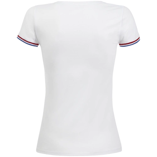 Футболка женская Rainbow Women, белая с ярко-синим Футболка женская Rainbow Women, белая с ярко-синим